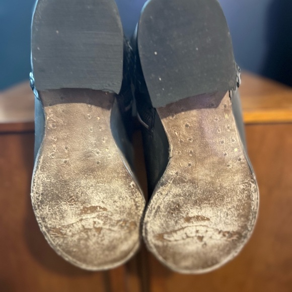 Freebird Rascal Black Leather Heeled Boots - Picture 4 of 5